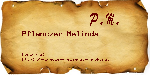 Pflanczer Melinda névjegykártya